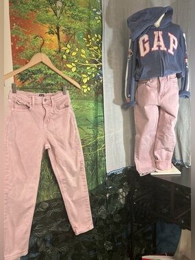 GAP Kids Light Pink Mom Jeans~In GC•Size:10 /Size:12 (2) Pairs!